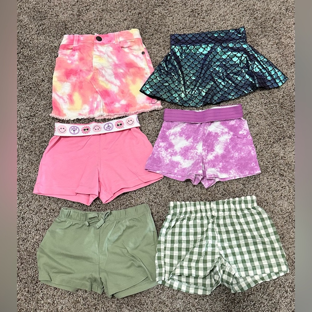 Colorful Toddler Girl Short/Skirts Set 3T